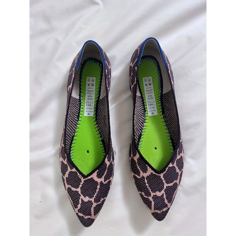 Rothy's The Point In Violet Giraffe Pointed Toe F… - image 3